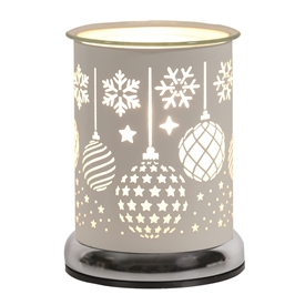 White 25W Touch Sensitive Aroma Lamp - Baubles 17cm