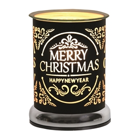 Black 25W Touch Sensitive Aroma Lamp - Merry Christmas 17cm