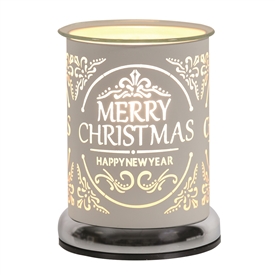 White 25W Touch Sensitive Aroma Lamp - Merry Christmas 17cm