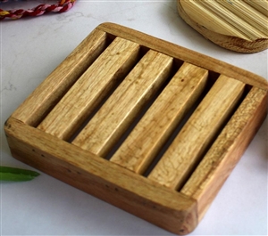 Natural Wooden Soap Dish 10cm