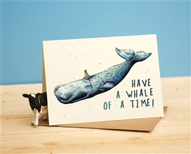 Cartoon Greeting Card - Whale Of Time