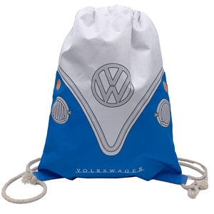Volkswagen Blue Campervan Drawstring Bag 46cm