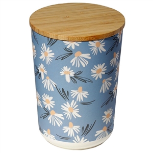 Pick Of The Bunch Daisy Lane Bamboo Storage Jar Medium 14cm