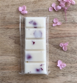DUE MID MARCH Pink Peony & Cotton Flower - Luxury Botanicals 50g Soy Wax Melt Snap Bar