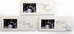 Baby Scan Photo Frame 24cm - 3 Assorted