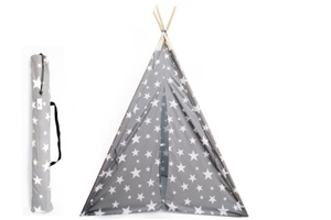 Grey And White Stars Tepee 160cm