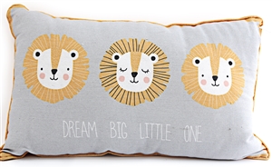 Dream Big Little One Lion Cushion 50cm
