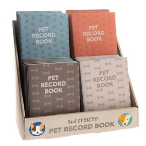 4asst Pet Record Book SOLD In 24's