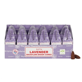 Satya Lavender Backflow Dhoop Cones SOLD IN 6's