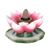 Colourful Lotus Flower Backflow Incense Burner 7cm