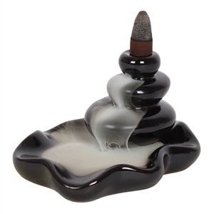 Large Pebble Backflow Incense Burner 12cm