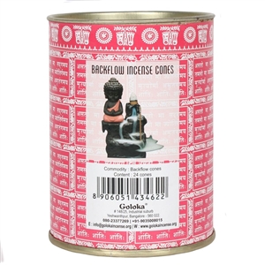 Goloka Rose Backflow Incense Cones