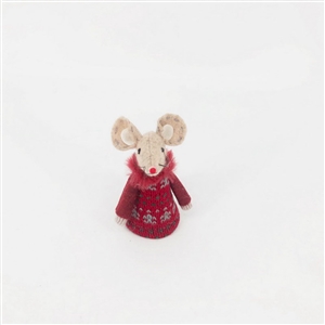 Red Fabric Mouse 8cm