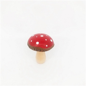 Red Wooden Mushroom 13.5cm