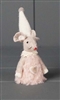 Fabric Mouse With Fluffy Dress - Pink 8cm