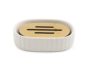 Ribbed Soap Dish 12.5cm