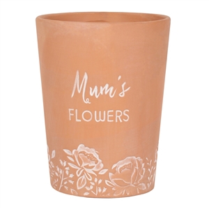 Terracotta Plant Pot - Mum's Flowers