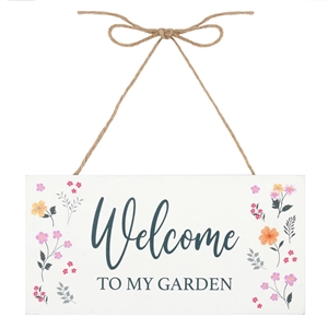 Welcome To My Garden Hanging Sign 20cm