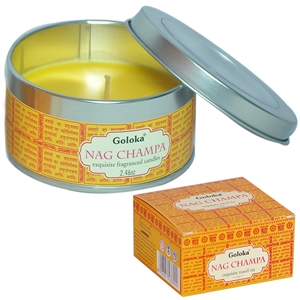 Goloka Soya Wax Candle Tin - Nag Champa