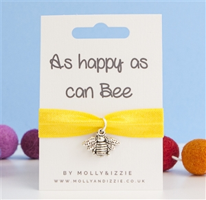 Stretch Coloured Bracelet - Happy As Can Bee