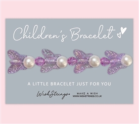 Childrens Beaded Bracelet - Butterfly