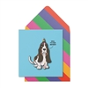 Bassett Hound Birthday Card 16cm