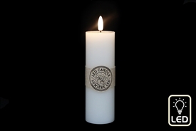 Large Cream LED Pillar Candle - 15cm