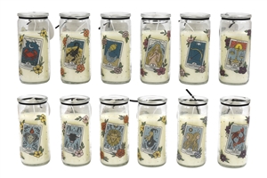 SOLD IN 12's Zodiac Tube Candle 14cm