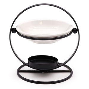 Black Round Metal Frame Oil/Wax Warmer