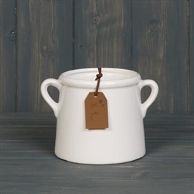 White Ceramic Pot 10cm