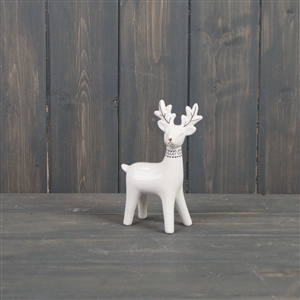 Ceramic Standing Reindeer  15cm