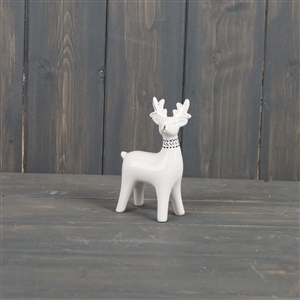 Ceramic Standing Reindeer  12cm