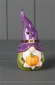 LED Ceramic Gonk With Witch Hat 15cm