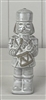 Medium Glazed Ceramic Nutcracker 15cm