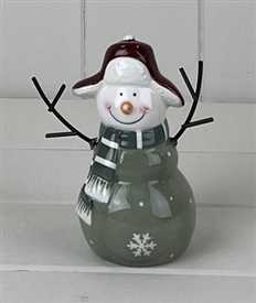 Ceramic Snowman 12cm