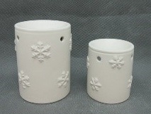 Snowflake Ceramic Oil/Wax Warmer 8.8cm