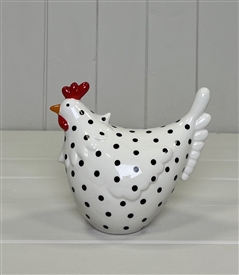 Ceramic Dotty Chicken 9.2cm