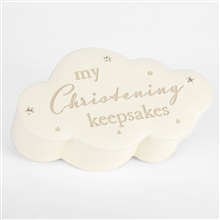 Cloud Christening Keepsake Box 14.5cm