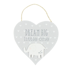 Petit Cheri Dream Big Heart Plaque 16cm