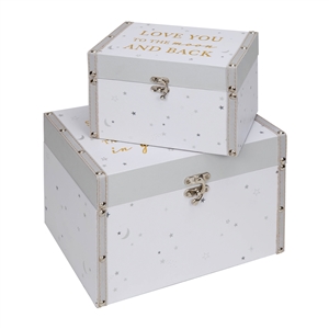 Bambino Moon And Stars Storage Boxes Set Of 2