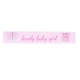 Baby Girl Mantel Plaque 24cm