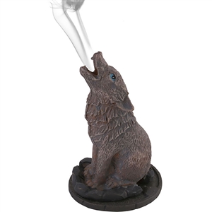 Wolf Incense Cone Holder 12cm