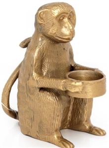 Monkey Tealight Holder 19cm