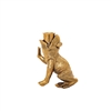 Gold Frog Candle Holder 13cm