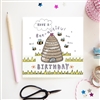 Flossy Teacake Greeting Card - Bee Birthday