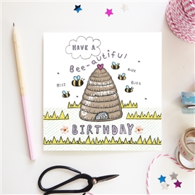 Flossy Teacake Greeting Card - Bee Birthday