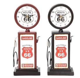 Petrol Gas Pump Clock 34cm 2 Assorted