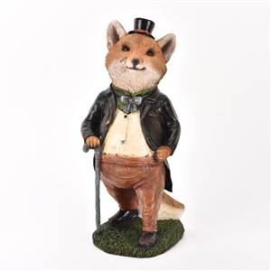 Country Living Suited Fox Garden Ornament