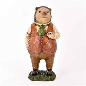 Country Living Suited Hedgehog Garden Ornament