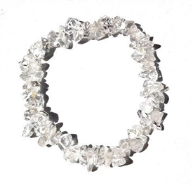 Crystal Stone Chunky Bracelet - Clear Quartz